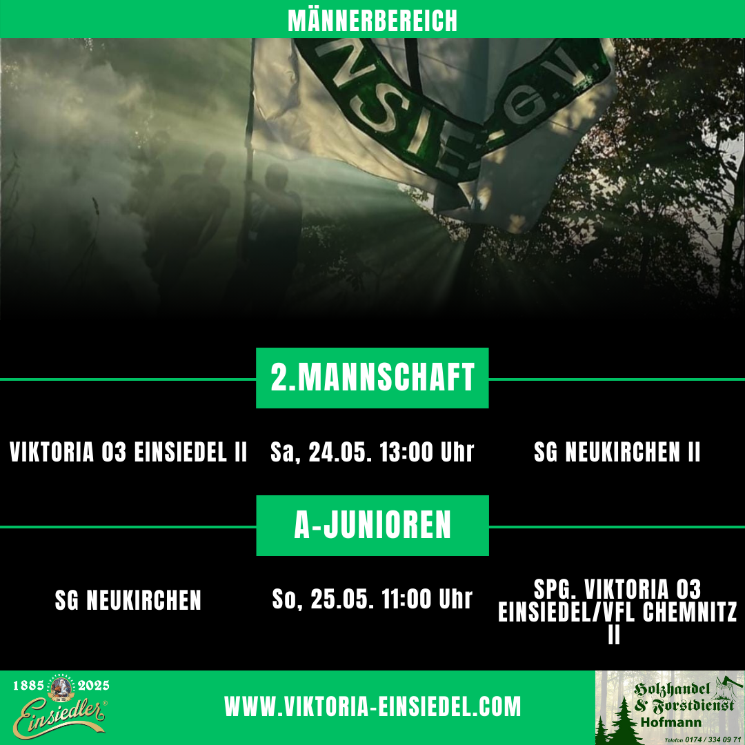 Spiele der Männermannschaften und A-Junioren am Wochenende 